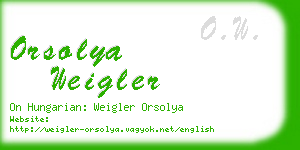 orsolya weigler business card